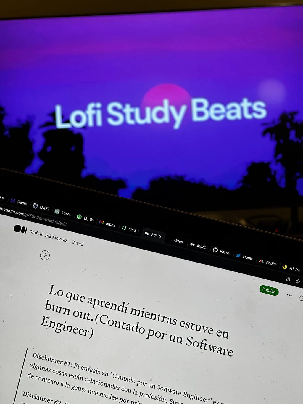 Lo que aprendĂ mientras estaba en burn out (Contado por un Software Engineer)